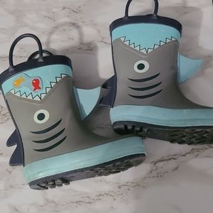 Toddler shark rainboots